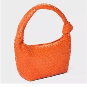 Woven Slouchy Shoulder Handbag - A New Day Coral
Orange new 🆕